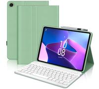 Keyboard Case for Lenovo Tab M10 Plus 10.6", Wireless Detachable Bluetooth Keyboard with Stand Cover for Lenovo Tab M10 Plus (3rd Generation) 10.6 Inch 2022 Tablet, Grass Green