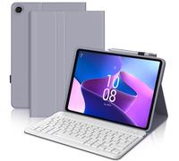 Keyboard Case for Lenovo Tab M10 Plus 10.6", Wireless Detachable Bluetooth Keyboard with Stand Cover for Lenovo Tab M10 Plus (3rd Generation) 10.6 Inch 2022 Tablet, Lavender Purple