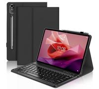 Keyboard Case for Lenovo Tab P12 12.7", Magnetically Detachable Wireless Bluetooth Keyboard with Slim Protective Cover for Lenovo Tab P12 12.7 Inch 2023 Tablet, Black