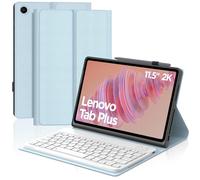 Keyboard Case for Lenovo Tab Plus 11.5" 2024, UK Layout Wireless Detachable Bluetooth Keyboard with Slim Protective Cover for Lenovo Tab Plus 11.5 Inch 2024 (TB351FU) Tablet, Sky Blue