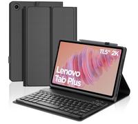 Keyboard Case for Lenovo Tab Plus 11.5" 2024, UK Layout Wireless Detachable Bluetooth Keyboard with Slim Protective Cover for Lenovo Tab Plus 11.5 Inch 2024 (TB351FU) Tablet, Black