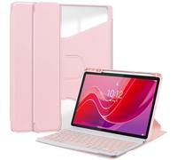 Keyboard Case for OnePlus Pad Go/OPPO Pad Air 2 11.4 Inch，Keyboard Detachable Bluetooth Wireless Magnetic Keyboard Tablet Stand Cover(Pink)