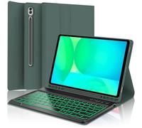 Keyboard Case for Samsung Galaxy Tab 10 FE Plus 13.1inch, S10 FE+ Smart Keyboard Case Magentic Keyboard Cover with S-Pen Holder, Green