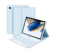 Keyboard Case for Samsung Galaxy Tab A8 10.5" SM-X200/X205/X207,Slim Tablet Cover with Bluetooth UK Layout Keyboard,Detachable Keyboard with S Pen Holder