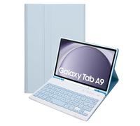 Keyboard Case for Samsung Galaxy Tab A9 8.7 Inch 2023, Detachable Keyboard with Pencil Holder, Protective Cover for Tab A9 8.7" Tablet SM-X110/X115/X117,Blue