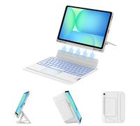 Keyboard Case for Samsung Galaxy Tab S10 FE/S10 Lite/S9 FE 10.9 inch, Floating Stand Keypad for Galaxy 10.9'' 5G Tablet Case with Pen Holder, Multi-Touch Trackpad, Backlit, Magic Keyboard for S9 11''