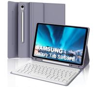 Keyboard Case for Samsung Galaxy Tab S10 FE/S9 FE 10.9 inch, Detachable Wireless Bluetooth Keyboard with Stand Cover for Samsung Galaxy Tab S10 FE 10.9" 2025/S9 FE 10.9"/S9 11" 2023, Lavender Purple