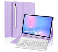 Keyboard Case for Samsung Galaxy Tab S10 Ultra / S9 Ultra / S8 Ultra 14.6 inch, Smart Magnetic Detachable Wireless Bluetooth Keyboard, Slim Protective Folio Case with S Pen Holder, Auto Sleep/Wake