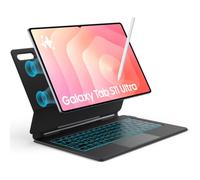 Keyboard Case for Samsung Galaxy Tab S11 Ultra 14.6", Magic-Style Floating Magnetic Stand, One-Click DeX Mode, AI Key, 3-Level 7-Color Backlit Keyboard with Trackpad, Black