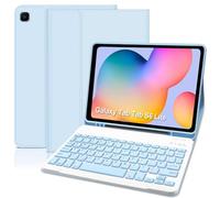 Keyboard Case for Samsung Galaxy Tab S6 Lite 10.4" 2024/2022/2020, Built-in S Pen Holder, Slim Smart S6 Lite Case with Bluetooth Keyboard for Galaxy Tab S6 Lite (SM-P620/P625/P615/P619), Blue