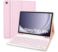 Keyboard Case for Samsung Tab A9 Plus 2023, Galaxy Tab A9+ Case with Bluetooth Keyboard & Stylus Holder for Video Calls, Gaming & Binge-Watching (Model: SM-X210/ X215/ X216) (Stylus Not Included)
