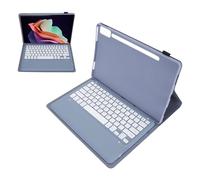 Keyboard Case for Tab P12 12.7inch 2023 Tablet, Magnetic Detachable Wireless Scratch Resistant Keyboard with Pen Holder, Power Saving Smart Keyboard Protective Cover Case (Voilet)