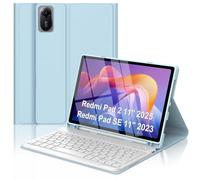 Keyboard Case for Xiaomi Pad 2 2025 & Redmi Pad SE 11 inch 2023, Magnetic Removable Wireless Bluetooth Keyboard Case for Xiaomi Redmi Pad 2 11'' 2025 with Pen Holder, 3 Angles Adjustment, Light & Thin