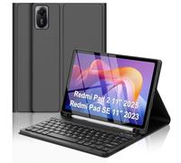 Keyboard Case for Xiaomi Pad 2 2025 & Redmi Pad SE 11 inch 2023, Magnetic Removable Wireless Bluetooth Keyboard Case for Xiaomi Redmi Pad 2 11'' 2025 with Pen Holder, 3 Angles Adjustment, Light & Thin