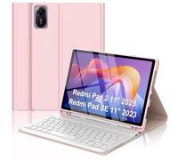Keyboard Case for Xiaomi Pad 2 2025 & Redmi Pad SE 11 inch 2023, Magnetic Removable Wireless Bluetooth Keyboard Case for Xiaomi Redmi Pad 2 11'' 2025 with Pen Holder, 3 Angles Adjustment, Light & Thin