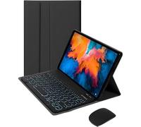 Keyboard Case for Xiaomi Pad 5/5 Pro, 7 Color Backlit Bluetooth keyboard with mouse, Black