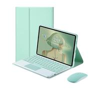Keyboard Case for Xiaomi Pad 7/7 Pro 11.2 Inch 2025 with Mouse, Round Keys Detachable Wireless Trackpad Touchpad Keyboard for Xiaomi Pad 7/7 Pro 11.2 Inch 2025