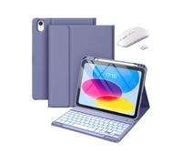 Keyboard Case for xiaomi Redmi Pad Pro 12.1 2024 with Pencil Holder, Slim Lightweight Case with Magnetically Detachable Wireless Keyboard with Mouse