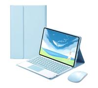 Keyboard Case for Xiaomi Redmi Pad SE 11inch 2023 with Mouse, Round Keys Detachable Wireless Trackpad Touchpad Keyboard for Xiaomi Redmi Pad SE 11inch 2023