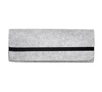 Keyboard Case Portable 60/87/104 Keys Keyboard Bag Keyboard Pack Felt Bag Mechanical Keyboard Carrying Case Storage Bag(Light Grey,31x17x4cm)