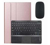 Keyboard Case,Rose Gold, Keyboard Case for Samsung Galaxy Tab A 10.1" 2019 (SM-T510/T515/T517), Slim Stand Cover with Built-in Trackpad S Pen Holder, Detachable Wireless Bluetooth