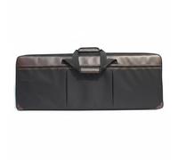 Keyboard Case Sponge Padding Electronic Piano Bag Oxford Cloth Water-Resistant Adjustable Straps Reinforced Handle, Upgraded PU 61-Key Electronic Piano Bag, Black, Black