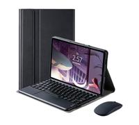 Keyboard Case with Touchpad Compatible with Lenovo Tab 10.1 / Tab K10 Gen 2 | 2025 10.1-inch, round scissor-switch keys, detachable Bluetooth keyboard, auto sleep/wake and multi-angle stand