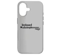 Keyboard Catastrophe Cute Silly Jokes for Folks Who Love Cat Case for iPhone 17