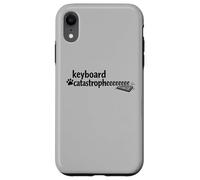 Keyboard Catastrophe Cute Silly Jokes for Folks Who Love Cat Case for iPhone XR