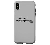Keyboard Catastrophe Cute Silly Jokes for Folks Who Love Cat Case for iPhone XS Max