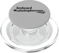 Keyboard Catastrophe Cute Silly Jokes for Folks Who Love Cat PopSockets PopGrip for MagSafe