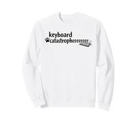 Keyboard Catastrophe Cute Silly Jokes for Folks Who Love Cat Sweatshirt