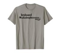 Keyboard Catastrophe Cute Silly Jokes for Folks Who Love Cat T-Shirt