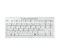 Keyboard Cherry Stream TKL Corded USB White Compact UK QWERTY