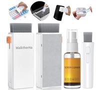 Keyboard Cleaner Laptop Cleaning Kit, All in One Keyboard Cleaning Kit with Car Detailing Brush, Streak-Free Laptop Screen Cleaner Spray for Electronics PC Computer Camera Lens Airpod Phone MacBook