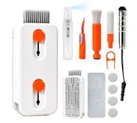 Keyboard Cleaner Laptop Cleaning Kit, Keyboard Cleaning Kit with Retractable Keyboard Brush and Multi-Function Cleaning Pen for MacBook iPad iPhone, Tablet, PC, Camera Lens, Phone, PC Monitor