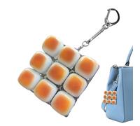 Keyboard Clicker Fidget | Bread Design Light Up Relaxation Toy - Fidget Clicker Keychain | for Adults Home Office Travel Classroom School Work