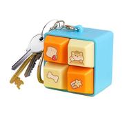 Keyboard Clicker Keychain, Square Grid Fidget, Novelty Plaything with Portable Design, Plaything Accessory with Strong Craft, 1.69x1.69x1.57Inches Household Fixture, Desk Organizer for Office Car Use