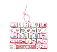 Keyboard Clicker Toy Silent Relaxing 26 Keys Pendant Decoration
