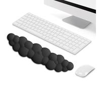 Keyboard Cloud Wrist Rest, Silicone Memory Foam Cloud Palm Rest Keyboard Ergonomic Mouse Wrist Support for Relieve Wrist & Arm Pain for PC Gaming Office Computer Laptop (Black)