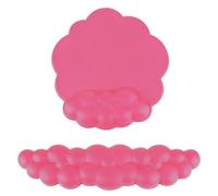 Keyboard Cloud Wrist Rest,Soft Memory Foam Keyboard Rest with Non-Slip Base and Premium Milk Fabric Surface Keyboard Wrist Support Relieve Pain Relief (Rose red)