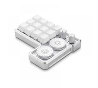 Keyboard Compatible with Designers And Editors With Hot Swap Function Compatible With Windows And RGB Compatible Compatible with Illustrator And Painter Transparent Switch Design(White)