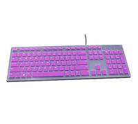 Keyboard Cover Compatible for Dell KM636 KB216 Keyboard, Dell Optiplex 5250 3050 3240 5460 7450 7050, Dell Inspiron AIO 3475 3670 3477, Dell Inspiron 27 7000 7700 7790 All-in-One Keyboard (Purple)