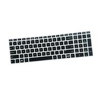 Keyboard Cover for 15-bf 14-bf 15ab Laptop, Silicone Black Skin