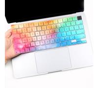 Keyboard Cover for 2025-2023 M4 M3 M2 MacBook Air 15" A3241 A3114 A2941, M4 M3 M2 MacBook Air 13.6" A 3240 A3113 A2681 Laptop Protective Keyboard Cover Skin-Colorful