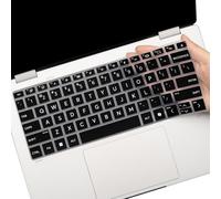 Keyboard Cover for 2025 HP OmniBook 5 Flip 14-fp0057nr 14-fp0023dx 14-fp0750ng 14-fp0950nd 14-fp0765ng 14-fp0540nd 14" Laptop US Layout Silicone Keyboard Protective Skin-Black