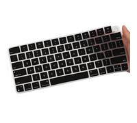 Keyboard Cover for Apple 2024/2023/2021 iMac All in One, iMac 24 Inch with M4/M3/M1 Chip with Touch ID and Apple Magic Keyboard A2449 A2450 MK293LL/A MK2A3LL/A, US Layout, Black
