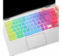 Keyboard Cover for Dell Chromebook 11 3100, Dell Chromebook 3120 3189 3180 3181 5190, Dell 11" HD IPS Chromebook, Dell Chromebook 3380 3400, Dell Chromebook 11.6 13.3 14 US Keyboard Cover -Rainbow