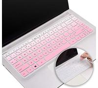 Keyboard Cover for HP Laptop 14"& HP Pavilion x360 14 14-dk 14-fq 14-dq/dk/cf Series 14-dq1040 14m-ba011dx ba013dx 14-dh2097nr 14-bw006nr 14-bf040wm 14-fq0033dx 14-fq0013dx(Pink+Clear)