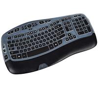 Keyboard Cover for Logitech K350 MK550 MK570 Wireless Wave Keyboard, Logitech K350 MK550 MK570 Wireless Keyboard Accessories Protective Skin -Black